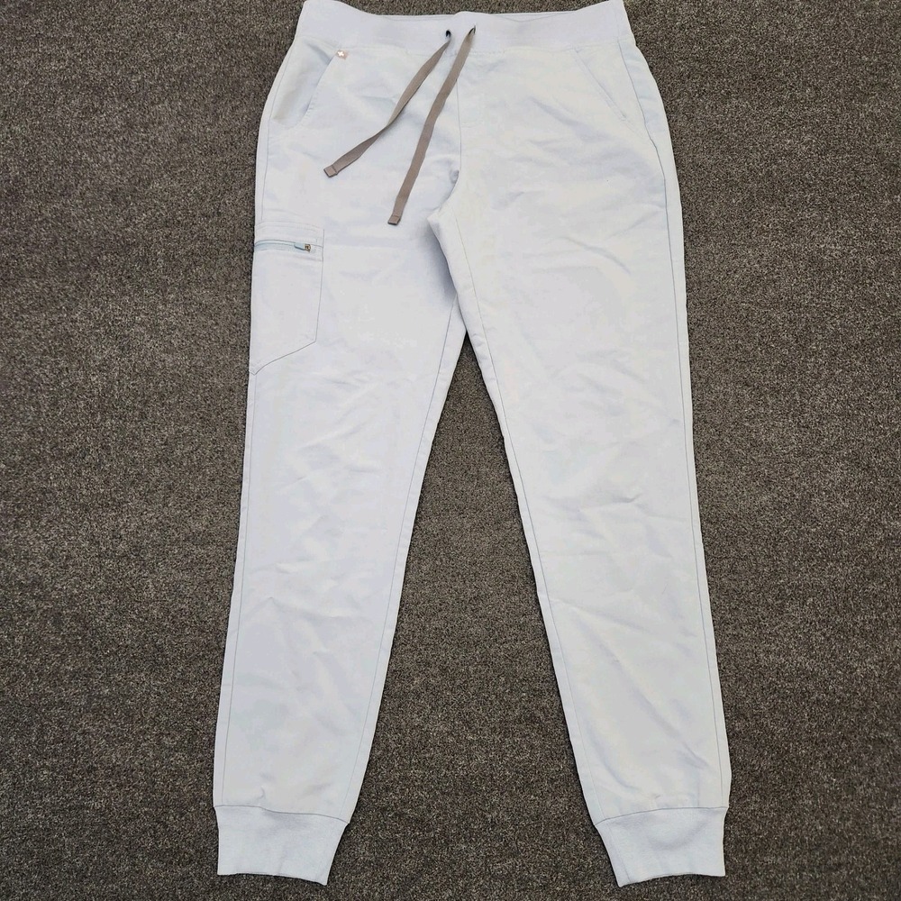 FIGS Technical Collection Zamora Jogger Scrub Pants Light Blue Medium Tall